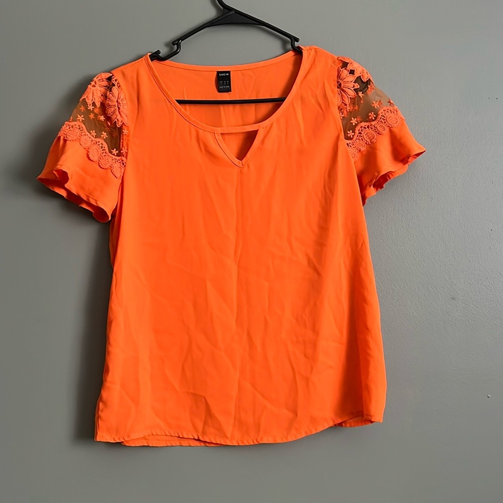 Orange blouse